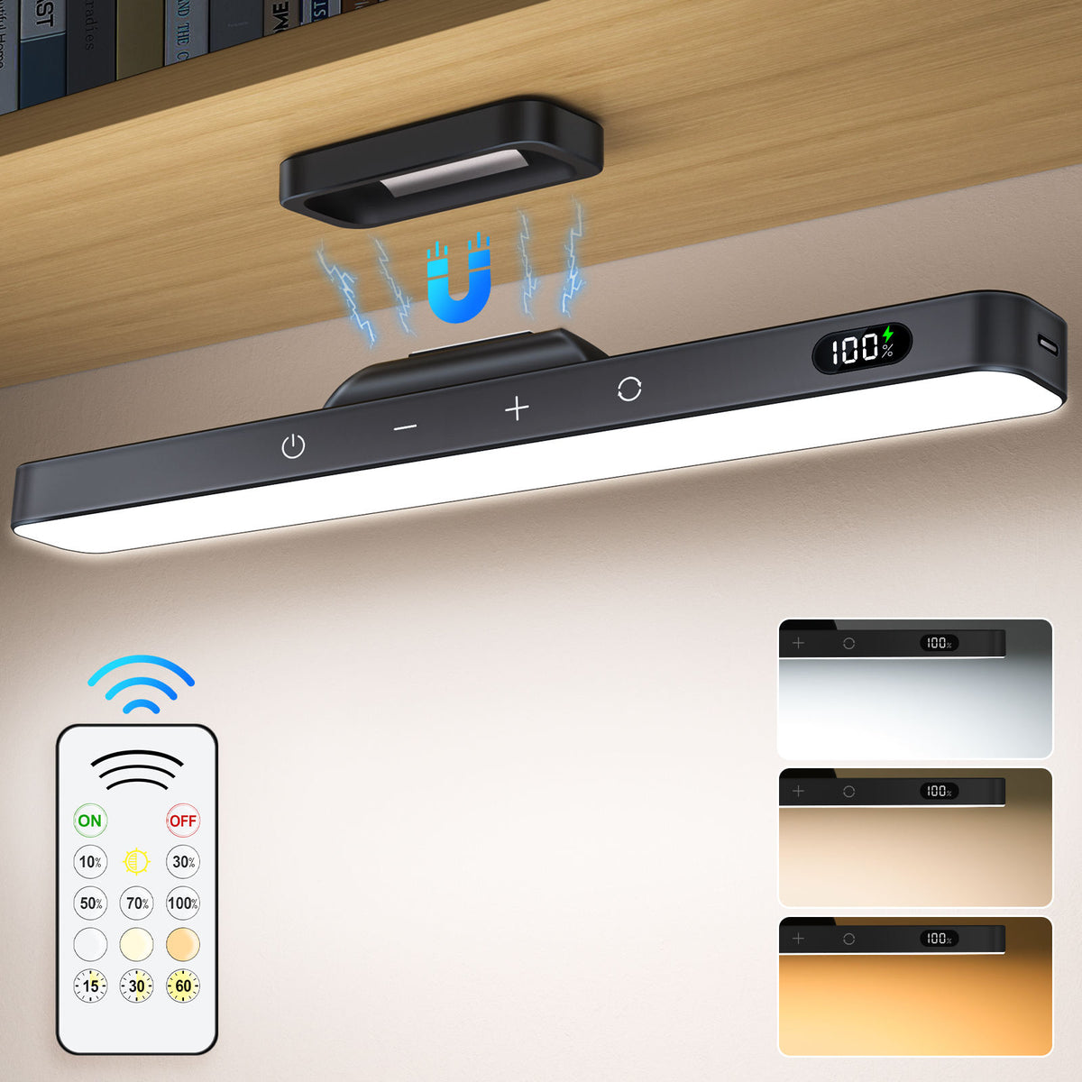 Polaris - Lampada LED magnetica e regolabile con telecomando