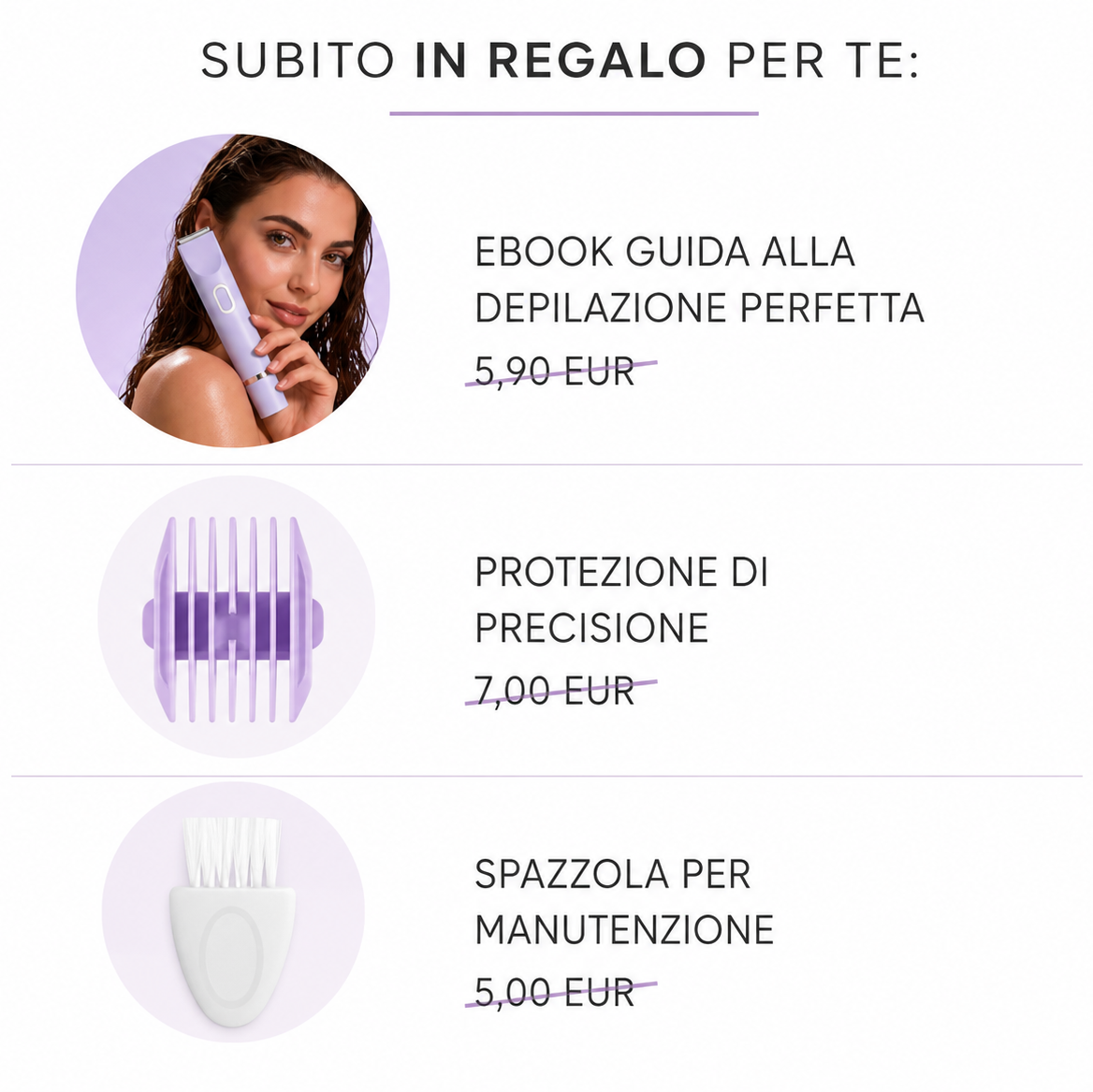Delinea Shave™ - Rasoio 2 in 1 per bikini e corpo
