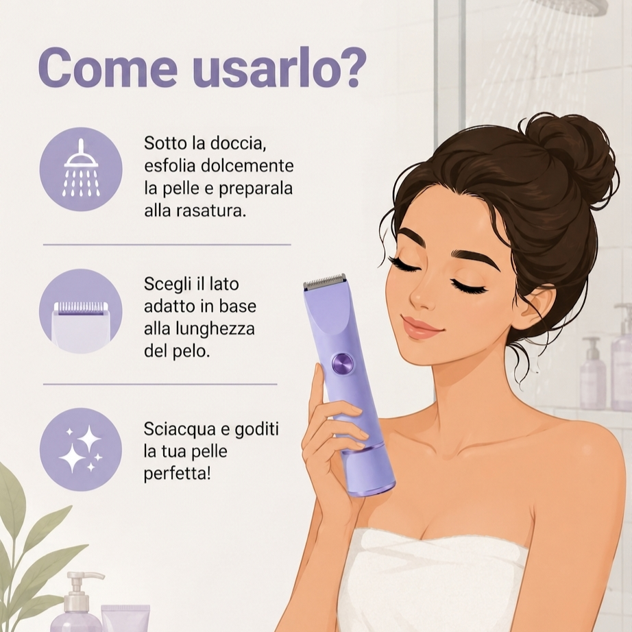 Delinea Shave™ - Rasoio 2 in 1 per bikini e corpo