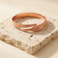 Penelope - Bracciale in puro rame motivo a foglia
