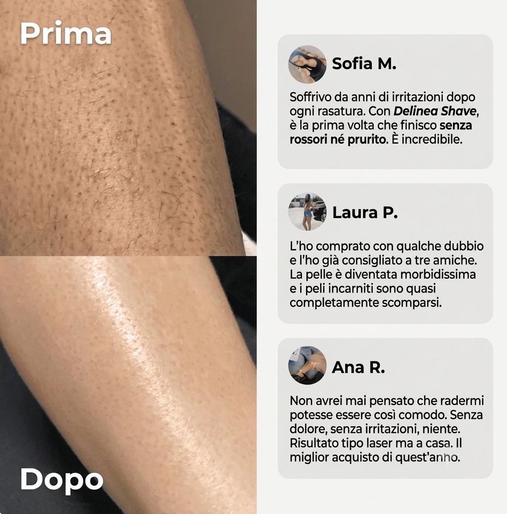 Delinea Shave™ - Rasoio 2 in 1 per bikini e corpo