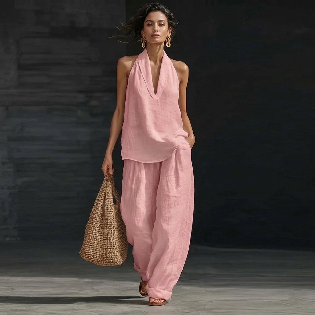 Santorini Completo in Lino - Eleganza artigianale