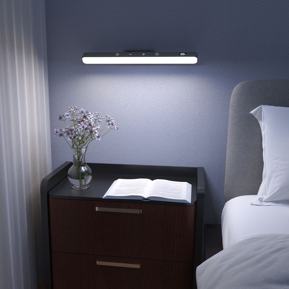 Polaris - Lampada LED magnetica e regolabile con telecomando