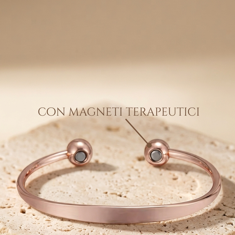 Elena - Bracciale in puro rame lucido