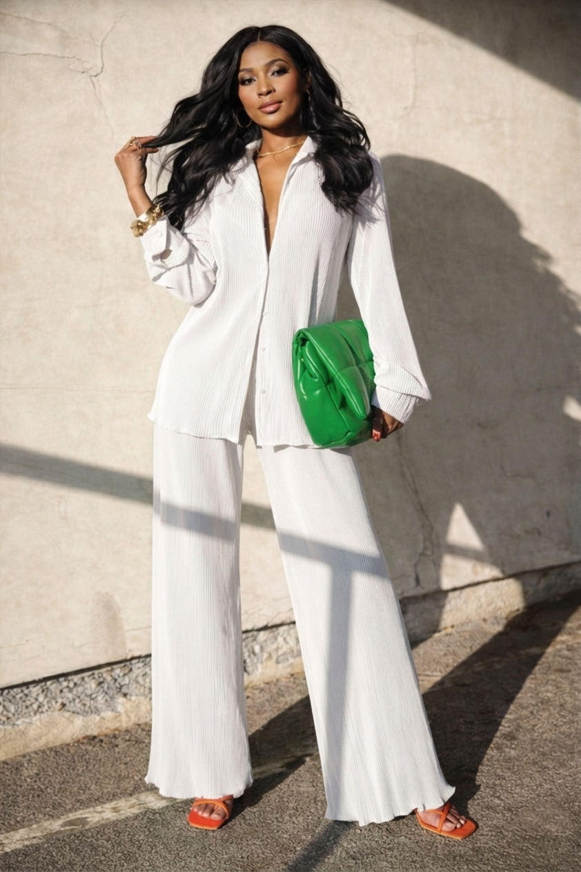 Elen Completo Plissé – Elegante e di tendenza